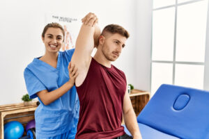 Professional physiotherapy care supporting mobility improvement, posture correction and pain management through guided exercises and hands-on techniques.