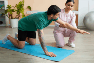 Targeted physiotherapy service offering professional assessment and tailored treatment to support injury recovery, pain relief and improved movement control.